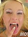 Incredibly cute blonde sunny gets her ass stretched big time