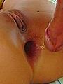 Tiny teen chick gets a huge anal gaping and fucking